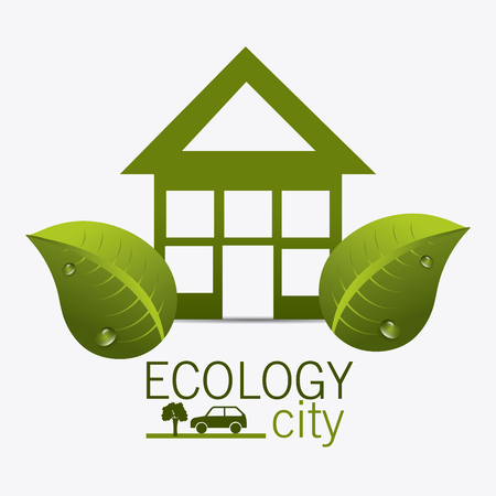 Eco city design, vector illustration eps 10.のイラスト素材