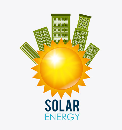 Solar energy design, vector illustration eps 10.のイラスト素材