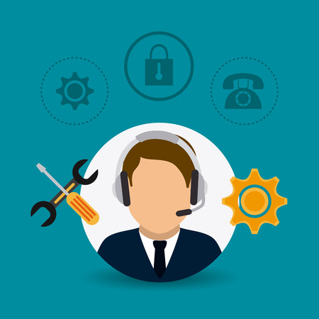 Customer service design, vector illustration eps 10.のイラスト素材