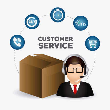 Customer service design, vector illustration eps 10.のイラスト素材