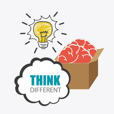 Think positive design, vector illustration eps 10.のイラスト素材