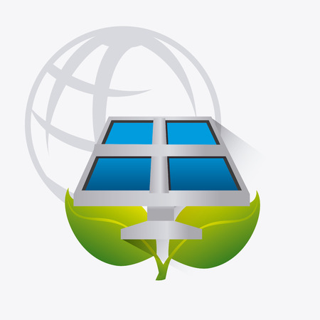 Solar energy design, vector illustration eps 10.のイラスト素材