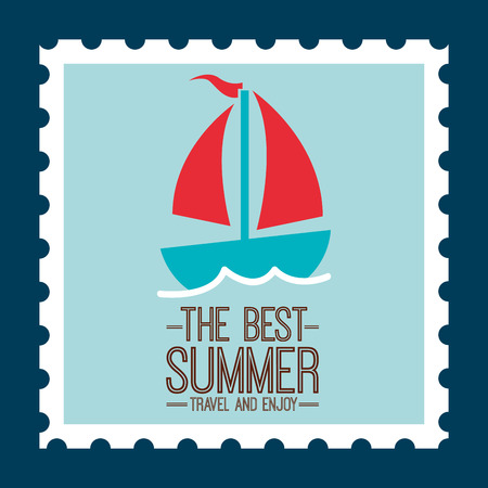 summer vacations design, vector illustration eps10 graphicのイラスト素材