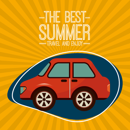 summer vacations design, vector illustration eps10 graphicのイラスト素材