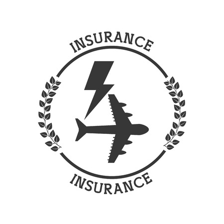 insurance icon design, vector illustration eps10 graphicのイラスト素材