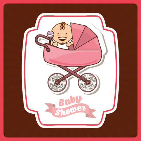 baby shower design, vector illustration eps10 graphicのイラスト素材