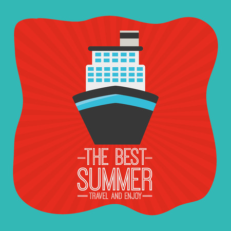 summer vacations design, vector illustration eps10 graphicのイラスト素材