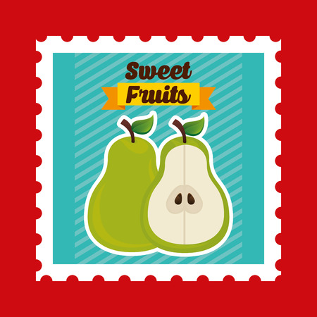 sweet fruits design, vector illustration eps10 graphicのイラスト素材