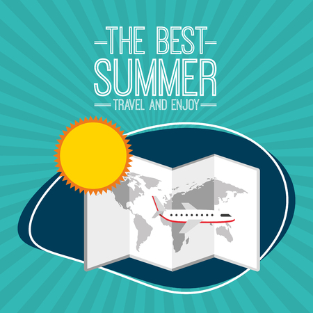 summer vacations design, vector illustration eps10 graphicのイラスト素材