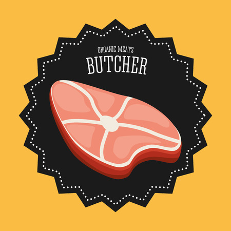 butcher product design, vector illustration eps10 graphicのイラスト素材