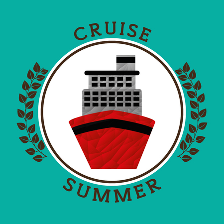 summer vacation icon design, vector illustration eps10 graphicのイラスト素材