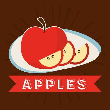 apples fruit design, vector illustration eps10 graphicのイラスト素材