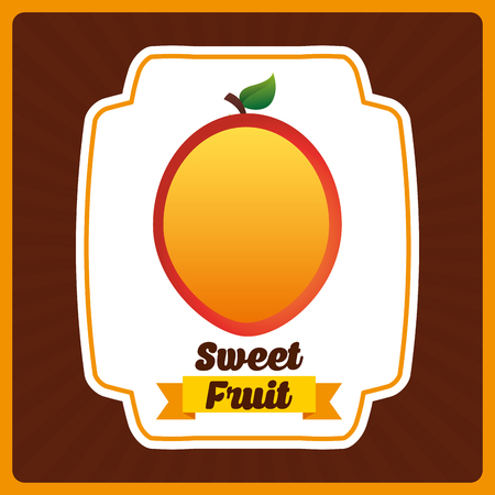 sweet fruits design, vector illustration eps10 graphicのイラスト素材