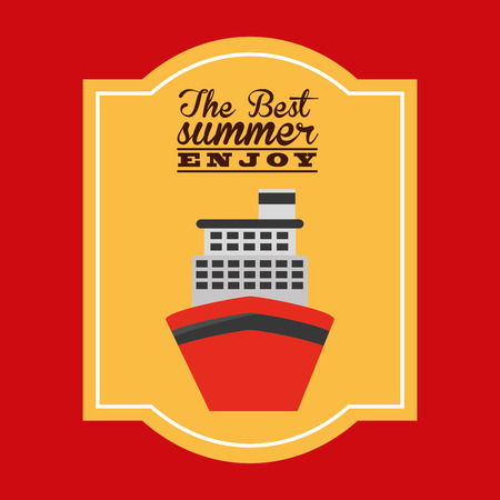 summer vacations design, vector illustration eps10 graphicのイラスト素材