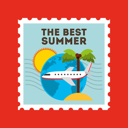 summer vacations design, vector illustration eps10 graphicのイラスト素材