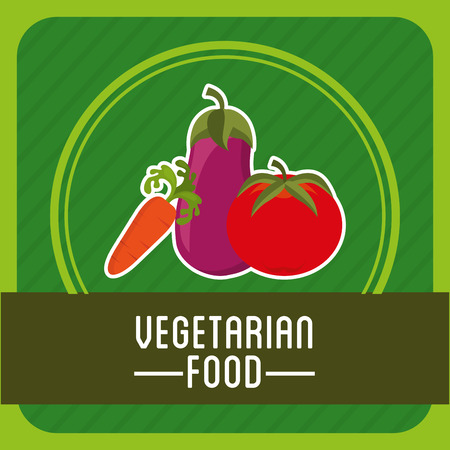 vegetarian menu design, vector illustration のイラスト素材
