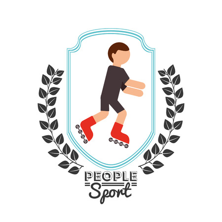 people sport design, vector illustration 
のイラスト素材