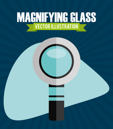 magnifying glass design, vector illustrationのイラスト素材