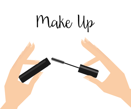 make up design, vector illustration のイラスト素材