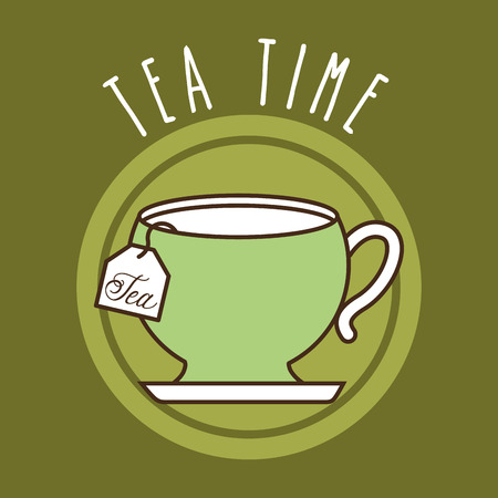 delicious tea design, vector illustration のイラスト素材