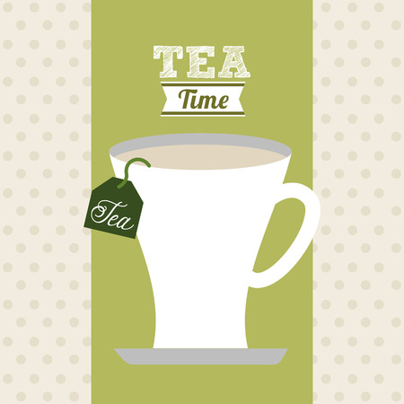 delicious tea design, vector illustration のイラスト素材