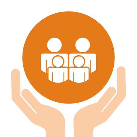 insurance icon design, vector illustration eps10 graphicのイラスト素材