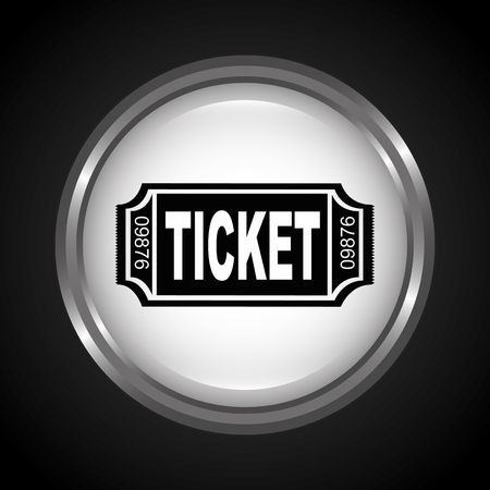 ticket icon design, vector illustration eps10 graphicのイラスト素材