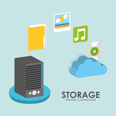 data center design, vector illustration eps10 graphicのイラスト素材