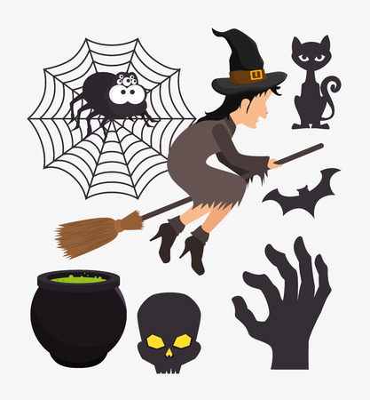 Halloween party design, vector illustration eps 10.のイラスト素材
