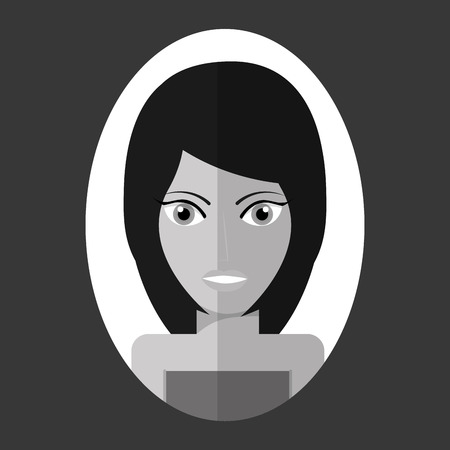 avatar female design, vector illustration eps10 graphicのイラスト素材