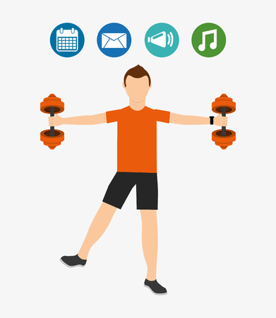 smartwatch services design, vector illustration eps10 graphicのイラスト素材