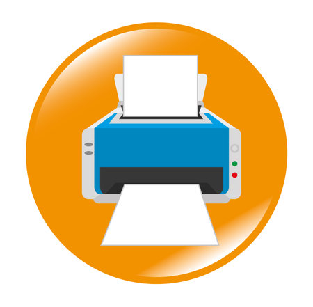 Printer office design, vector illustration eps 10.のイラスト素材