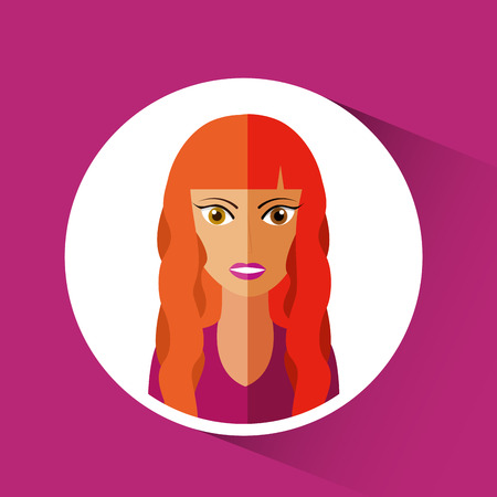 avatar female design, vector illustration eps10 graphicのイラスト素材