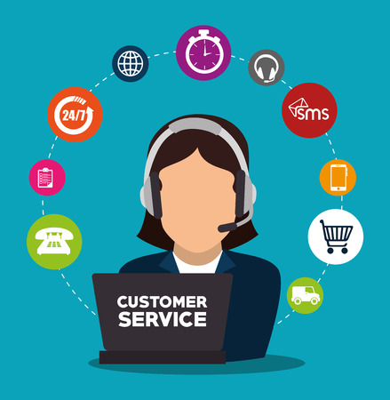 Customer service design, vector illustration eps 10.のイラスト素材