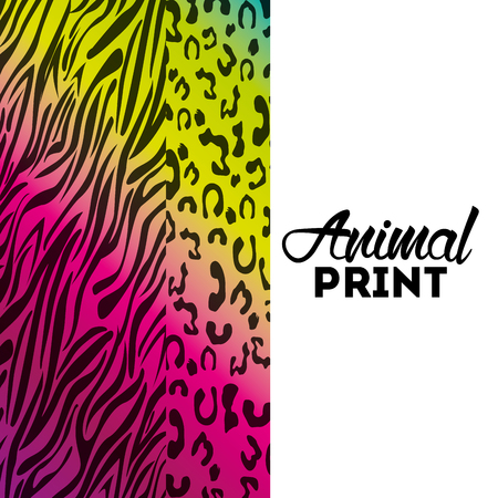 animal print design, vector illustration eps10 graphicのイラスト素材