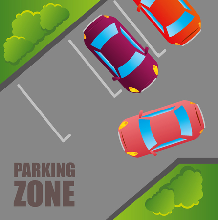 Parking zone design, vector illustration eps 10.のイラスト素材