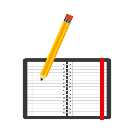 notebook icon design, vector illustration eps10 graphicのイラスト素材