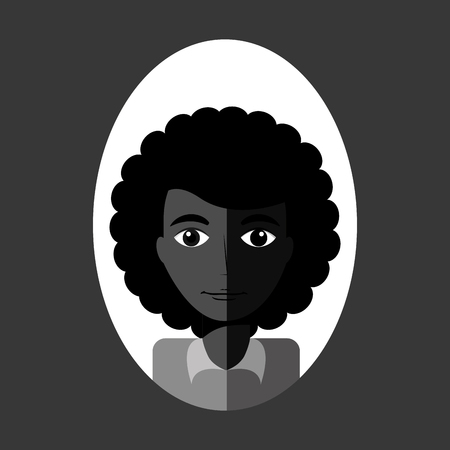 avatar female design, vector illustration eps10 graphicのイラスト素材