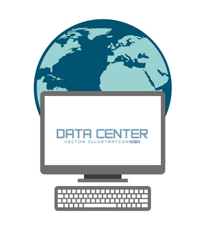 data center design, vector illustration eps10 graphicのイラスト素材
