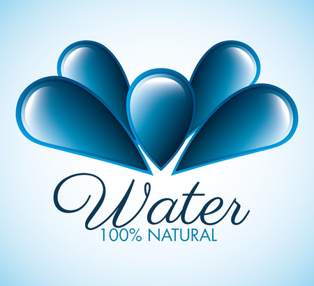 Natural water design, vector illustration eps 10.のイラスト素材