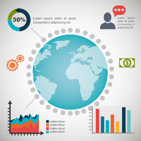 World infographic design, vector illustration eps 10.のイラスト素材