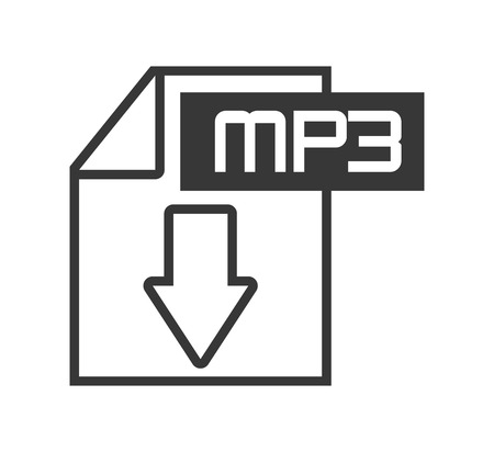 mp3 file designのイラスト素材