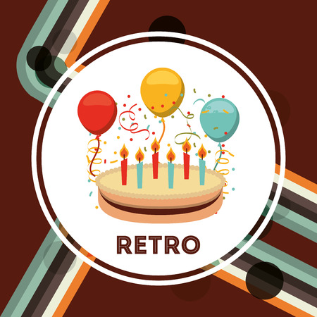 retro party designのイラスト素材
