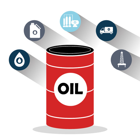 Oil and petroleum industryのイラスト素材