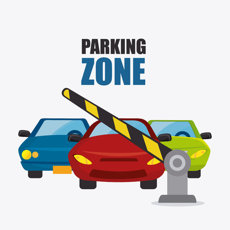 Parking zone graphic, vector illustration  のイラスト素材