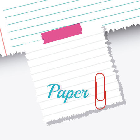 Paper, notes and sheets, vector illustration のイラスト素材