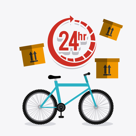 Delivery, transport and logistics business, vector illustrationのイラスト素材