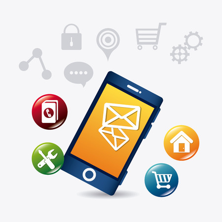 Mobile app design, vector illustration eps 10.のイラスト素材