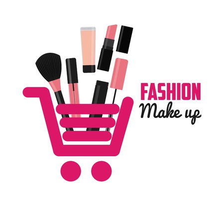 fashion make up design, vector illustration eps10 graphicのイラスト素材