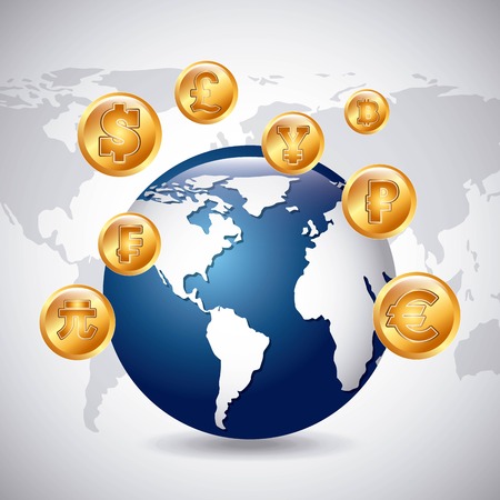 global economy design, vector illustration eps10 graphicのイラスト素材